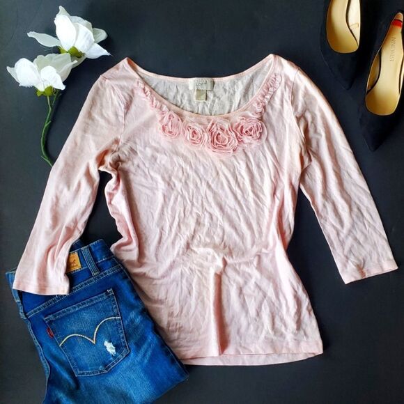 LOFT Tops - Loft Pink Lightweight Blouse